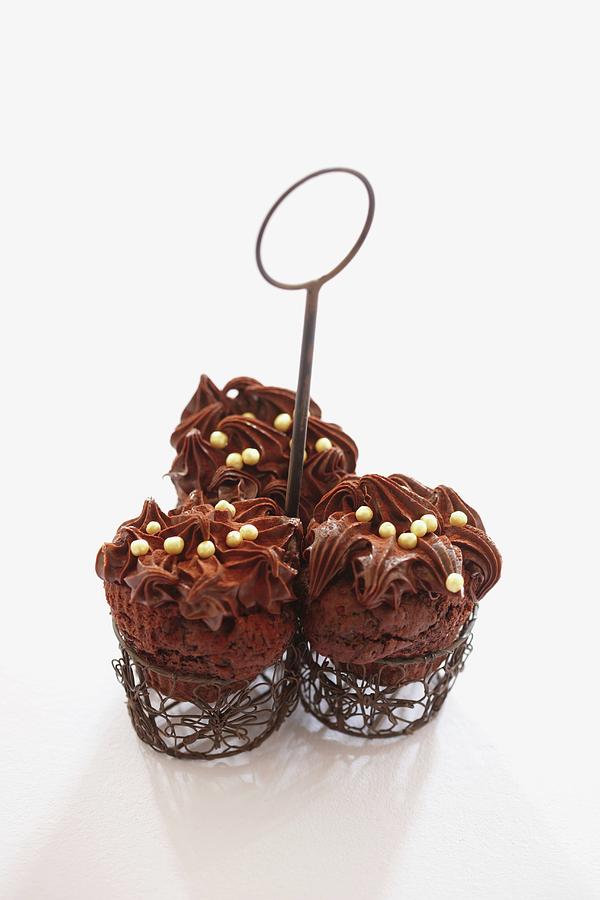 Chocolate Cupcakes #1 Photograph by Kirchherr, Jo