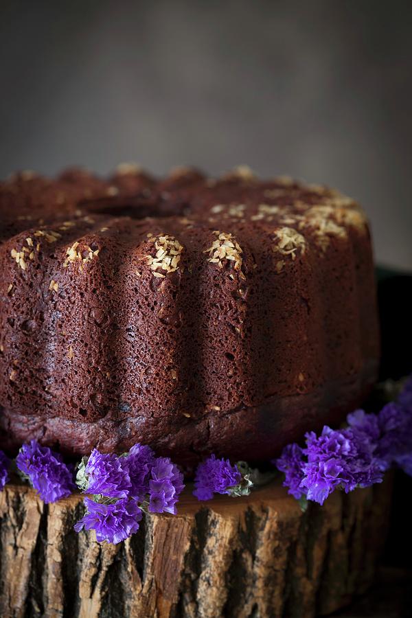 Chocolate Orange Cake With Beetroot, Honey, Chia Seeds And Spelt Flour #1 Photograph by Yelena Strokin