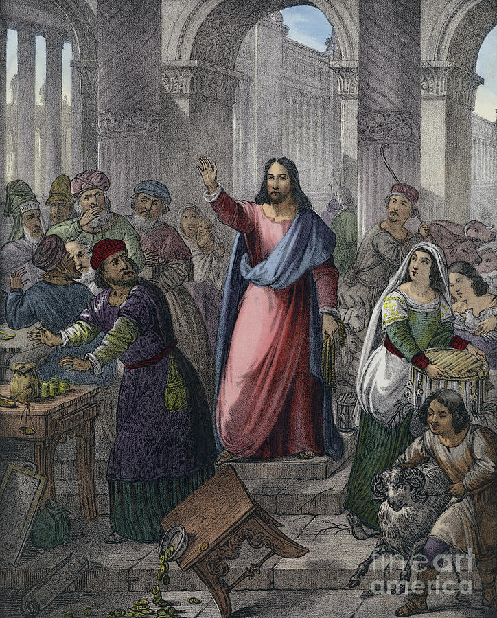 jesus cleanses the temple art