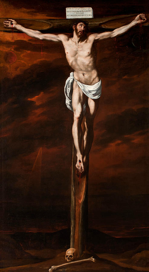 Christ Crucified #1 Painting by Luis Tristan
