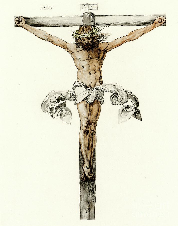Christ On The Cross Painting by Albrecht Durer Or Duerer - Pixels Merch