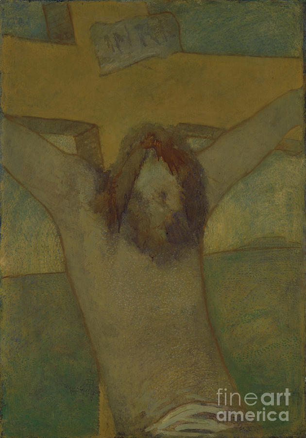 Christ On The Cross #1 Drawing by Heritage Images