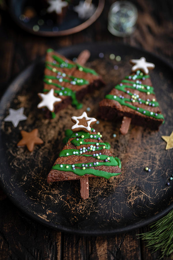 Christmas Brownies #1 Photograph by Lucy Parissi