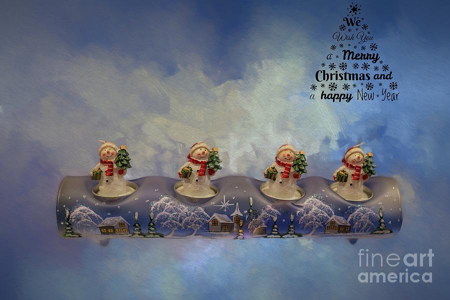 Christmas Card #1 Mixed Media by Eva Lechner
