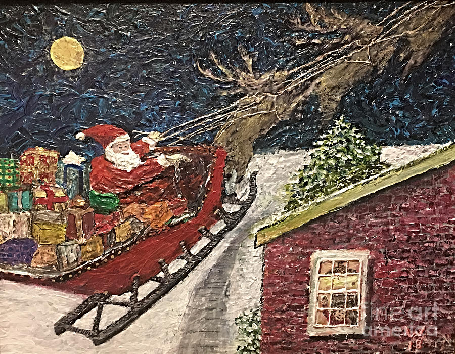 Christmas Eve #1 Painting by Richard Wandell