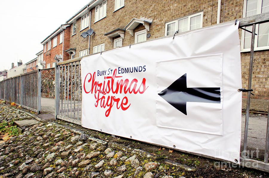 Christmas Photograph - Christmas fayre sign #1 by Tom Gowanlock