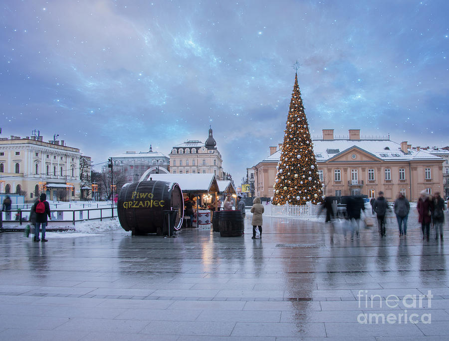 Architecture Photograph - Christmas in Krakow #1 by Juli Scalzi