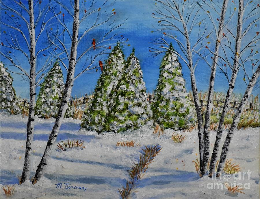 Christmas Snow #1 Painting by Melvin Turner