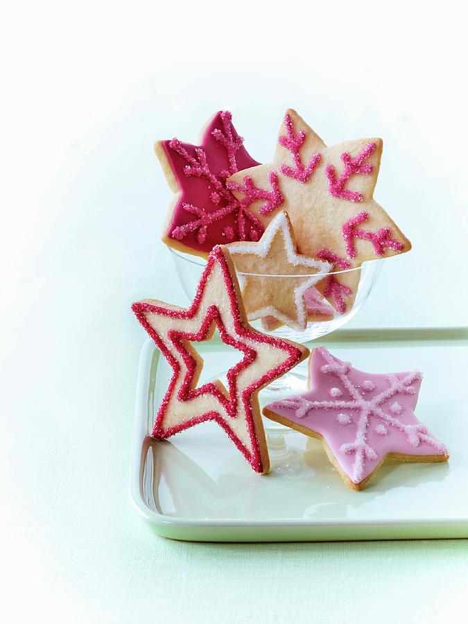 Christmas Star Biscuits #1 Photograph by Antonis Achilleos