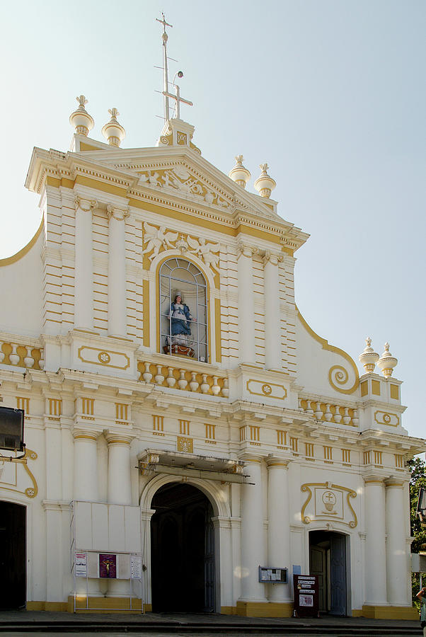 Church Of Our Lady Of The Immaculate Conception Pondicherry Digital Art 