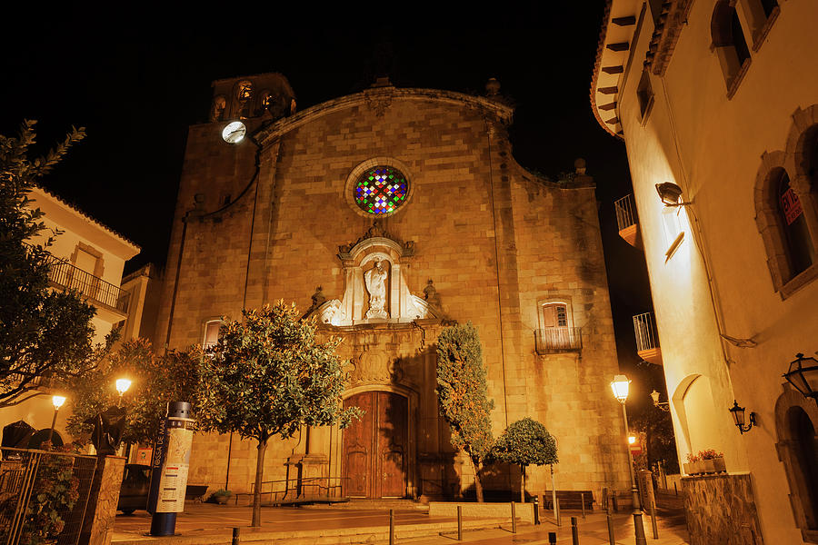 Church of Sant Vicenc in Tossa de Mar #1 Photograph by Artur Bogacki