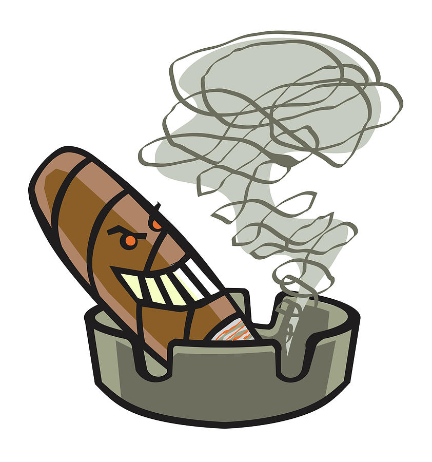 ashtray drawing