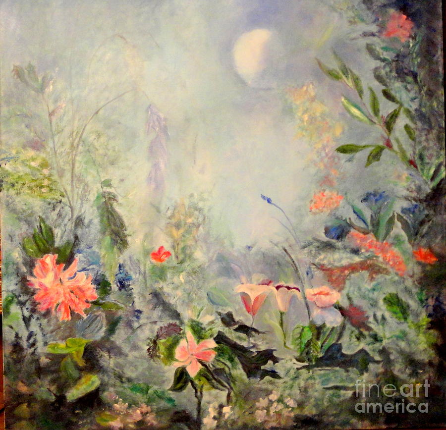 Cinderellas Garden #1 Painting by Dagmar Helbig