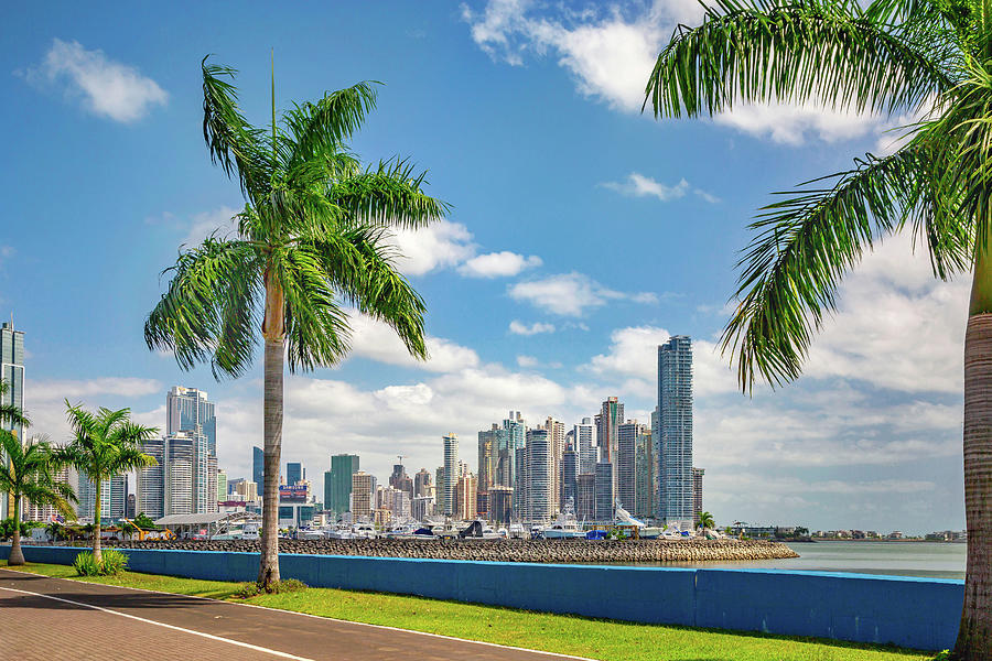 Cinta Costera, Panama City, Panama #1 Digital Art by Lumiere