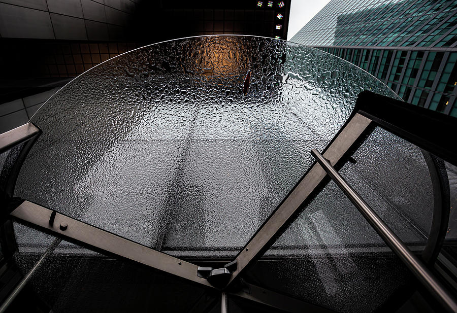 Citicorp Center NYC Detail with Raindrops #1 Photograph by Robert Ullmann