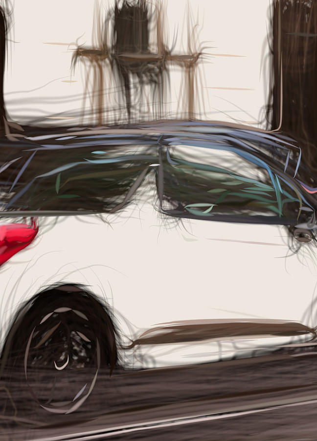 Citroen Ds3 Ultra Drawing Digital Art by CarsToon Concept - Fine Art ...