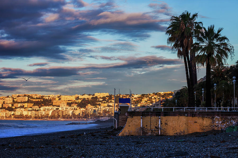 City of Nice in France at Sunrise #1 Photograph by Artur Bogacki