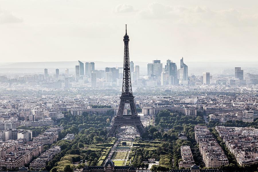 City Of Paris With Eiffel Tower #1 Digital Art by Antonino Bartuccio