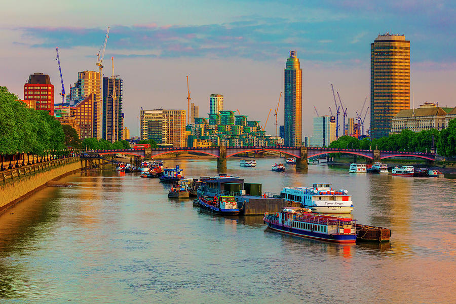 City Of Westminster & Thames, London #1 Digital Art by Olimpio Fantuz