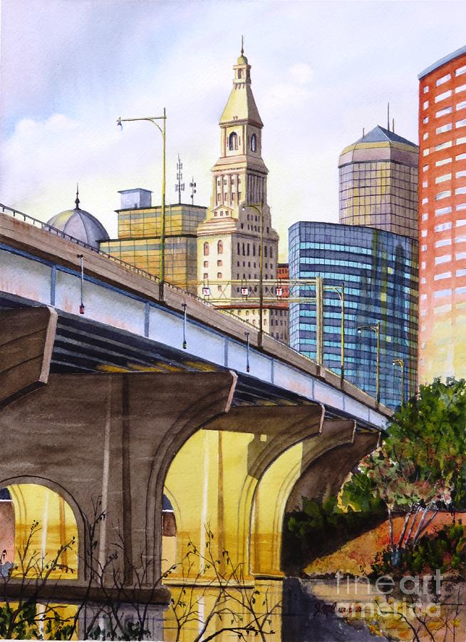Cityscape Painting by Joseph Burger Cityscape Painting by Joseph Burger