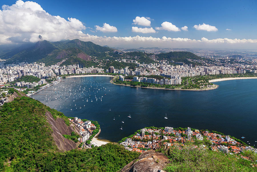 Cityscape, Rio De Janeiro, Brazil #1 Digital Art by Antonino Bartuccio