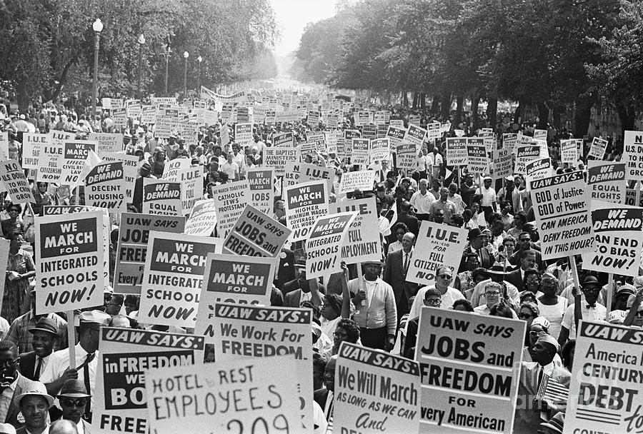Civil Rights March On Washington #1 Photograph by Bettmann