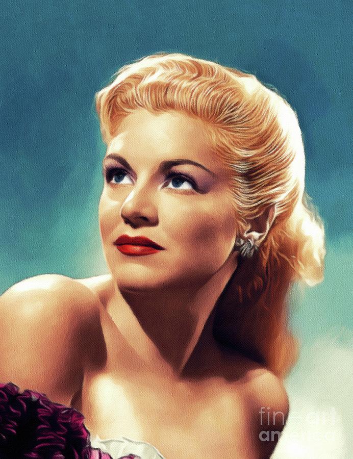 Claire Trevor, Vintage Actress Painting by Esoterica Art Agency - Fine ...