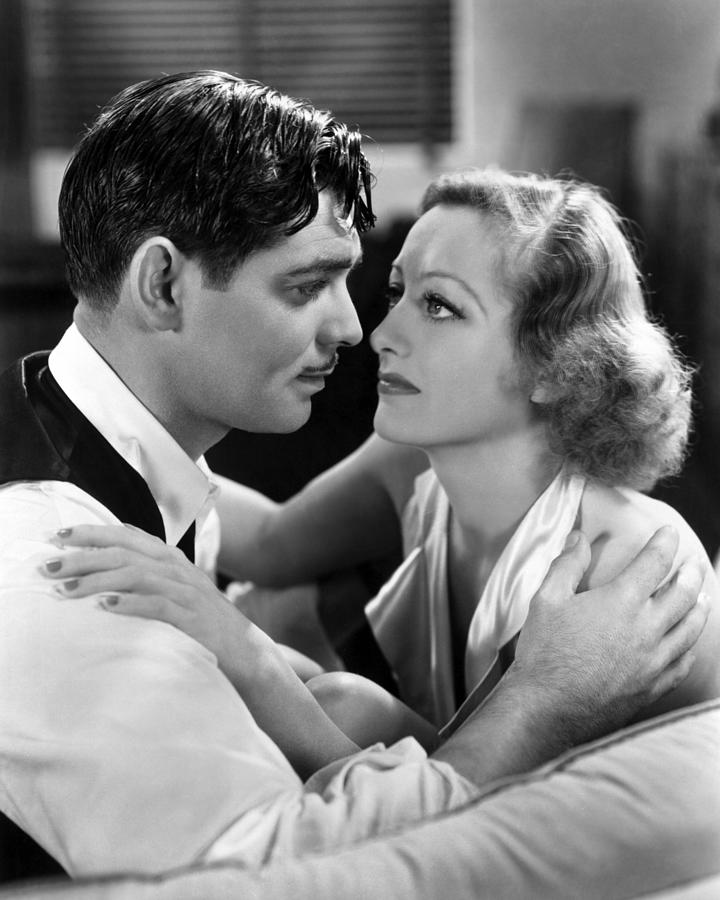 Clark Gable Embracing Joan Crawford Photograph by Globe Photos - Fine ...