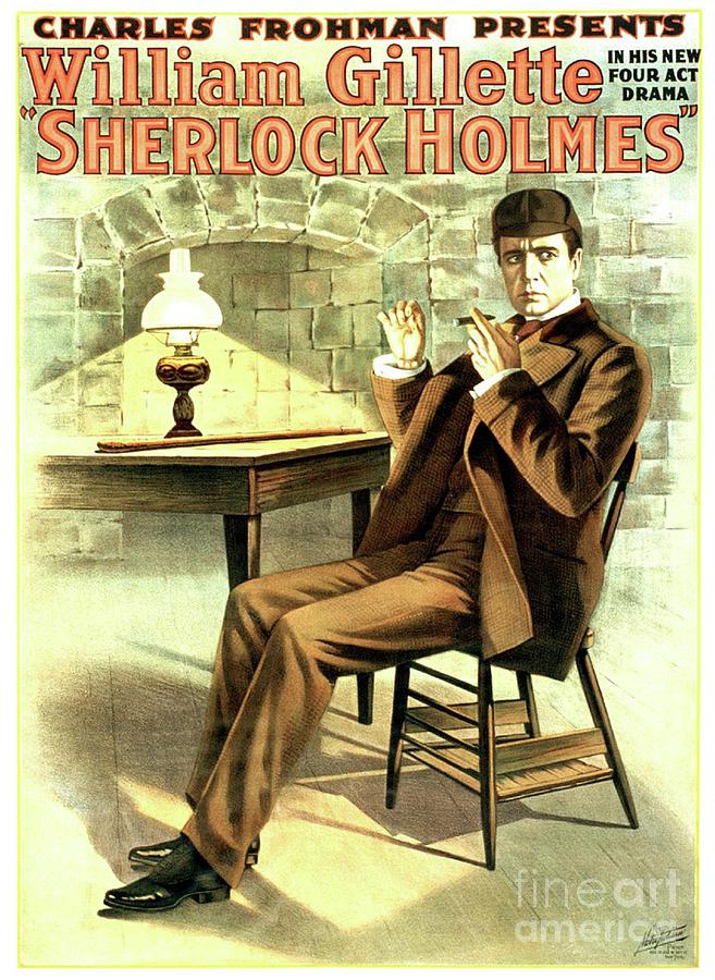 Hollywood Painting - Classic Movie Poster - Sherlock Holmes #1 by Esoterica Art Agency
