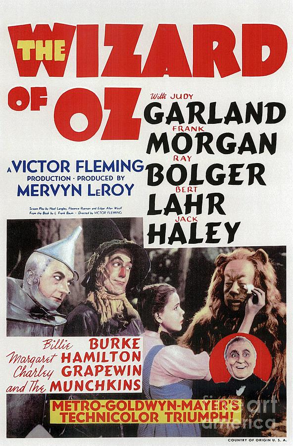 Classic Movie Poster - Wizard of Oz #1 Painting by Esoterica Art Agency