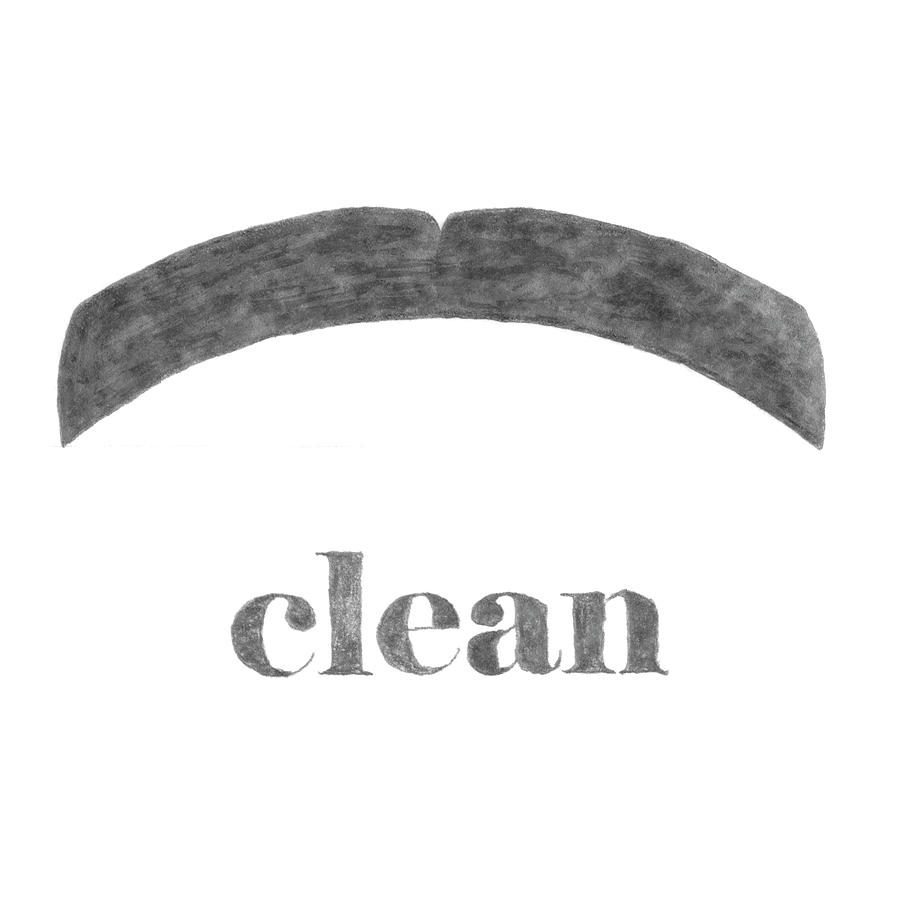 Mustache Painting - Clean #1 by Jason Johnson