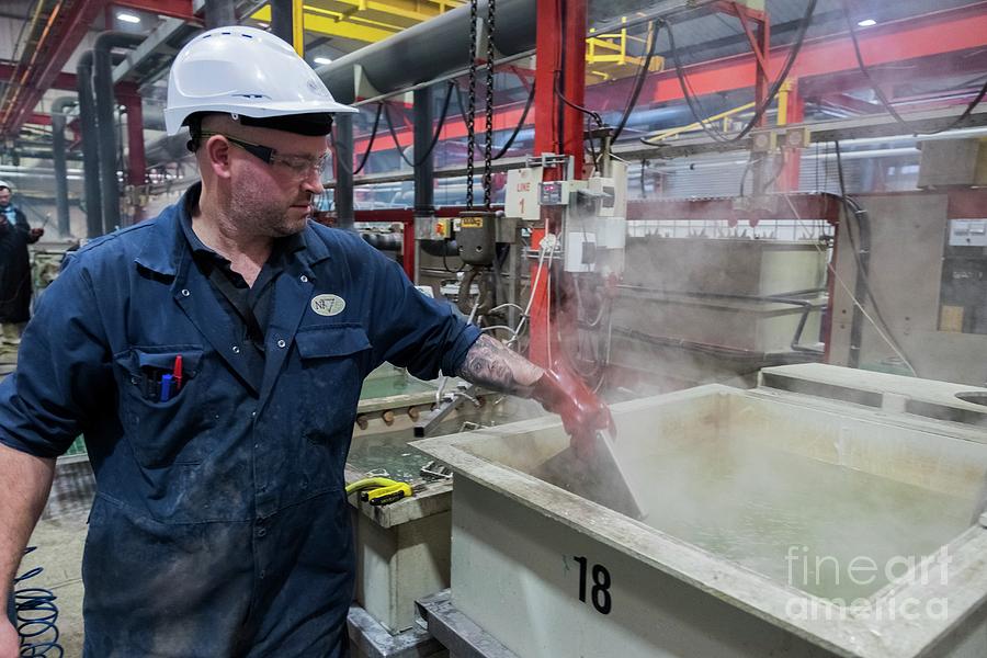 Cleaning After Electroless Nickel Plating Photograph by Lewis Houghton/science Photo Library
