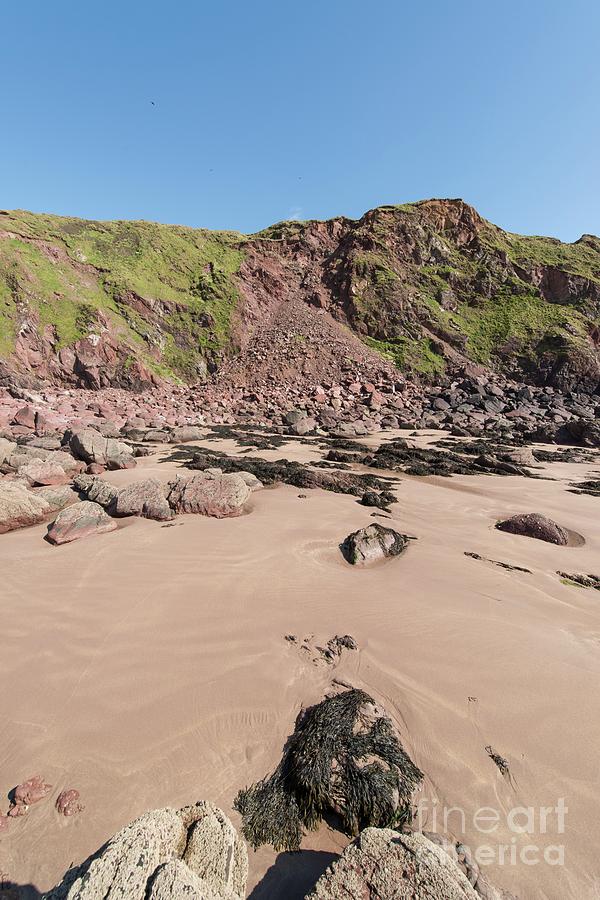 Cliff Rockfall At West Dale Beach #1 Photograph by Andy Davies/science Photo Library
