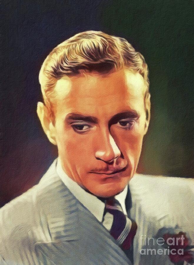 Clifton Webb, Vintage Actor Painting by Esoterica Art Agency - Fine Art ...