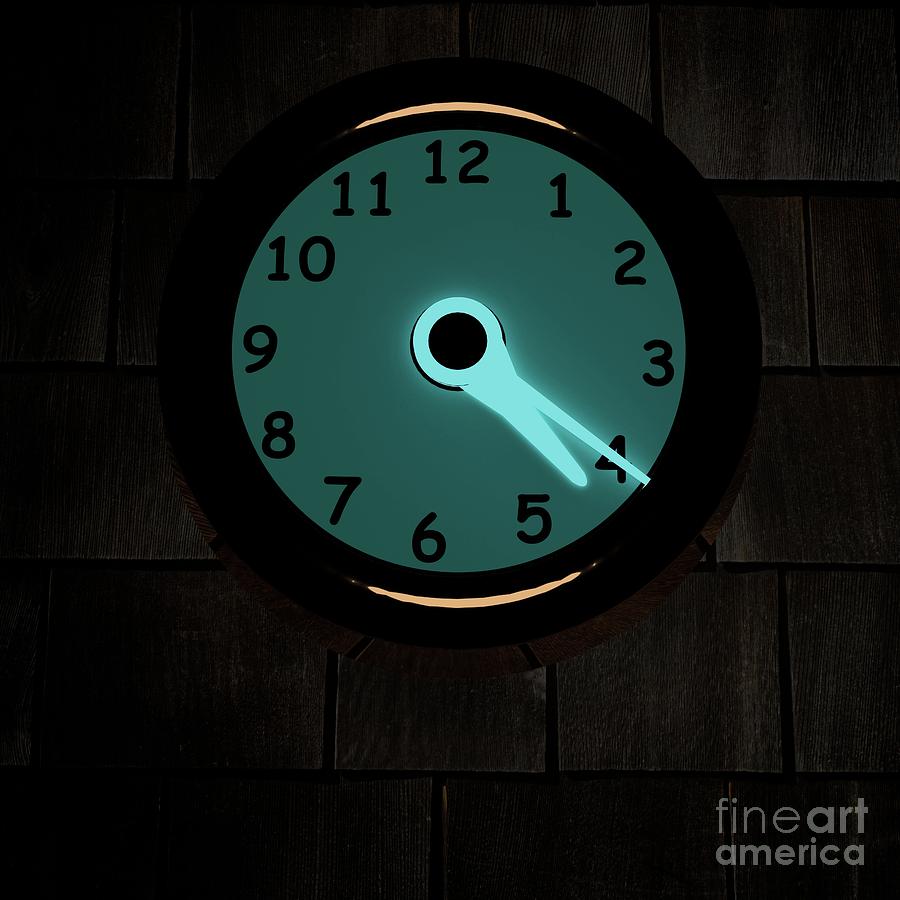 Clock Set At 4 20 Digital Art by Jonathan Lingel