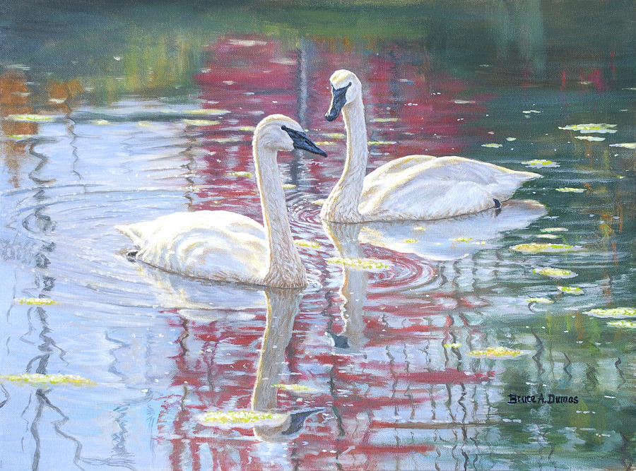 Animal Painting - Close To You #1 by Bruce Dumas