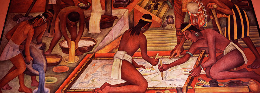 Close-up Of Diego Rivera Fresco #1 Photograph by Panoramic Images