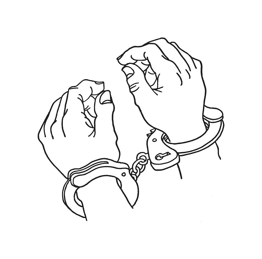 handcuffs drawing