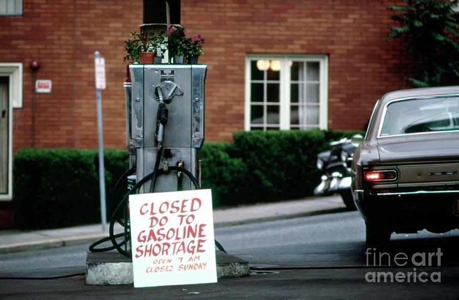 Closed Petrol Station #1 Photograph by Us National Archives And Records Administration/science Photo Library