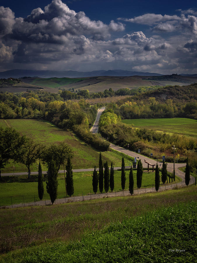 Landscape Photograph - Clouds Over Tuscany #2 by Tim Bryan