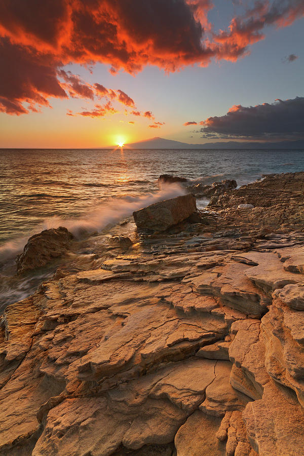 Coastal Cliffs, Calabria, Italy #1 Digital Art by Alfonso Morabito