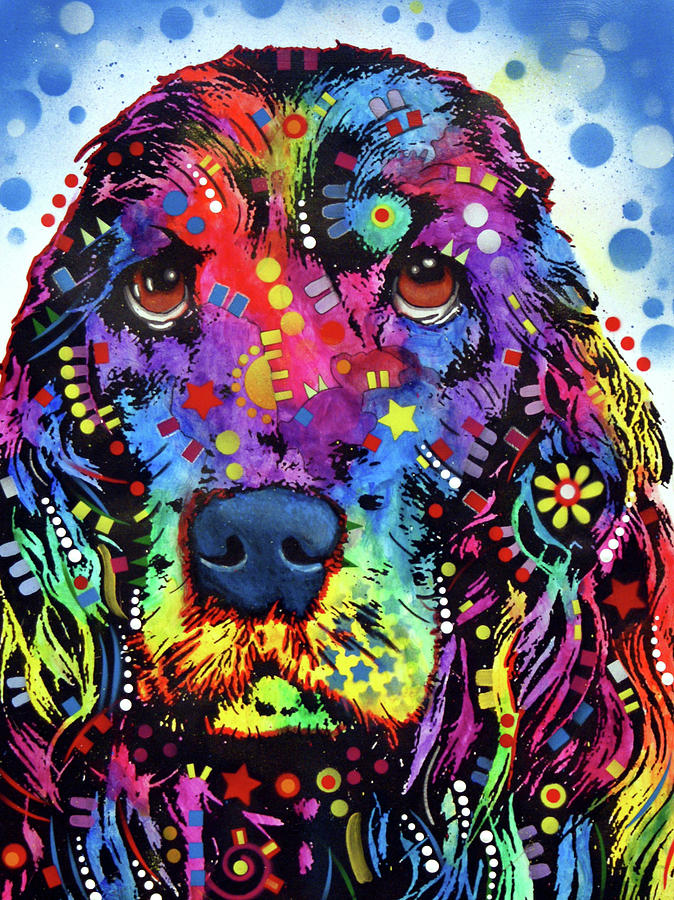 Animal Mixed Media - Cocker Spaniel #1 by Dean Russo