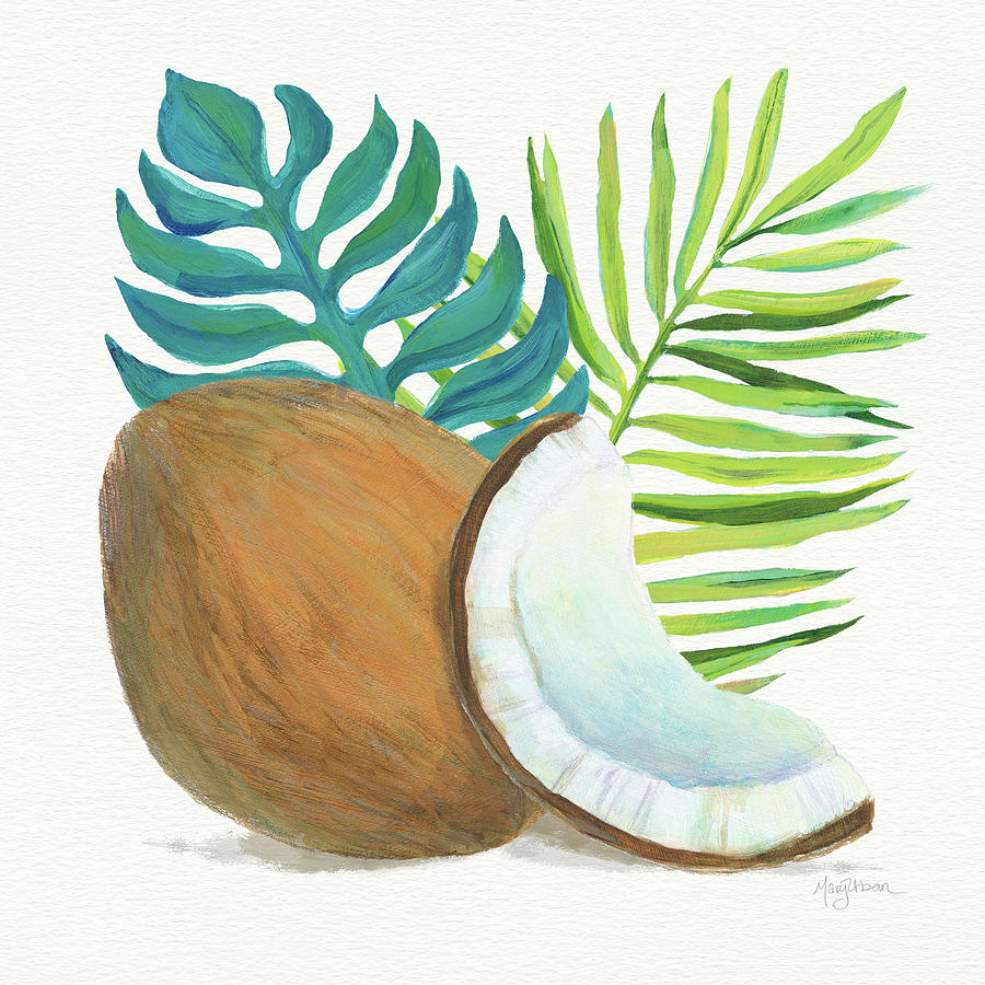 Coconut Painting - Coconut Palm Iv #1 by Mary Urban
