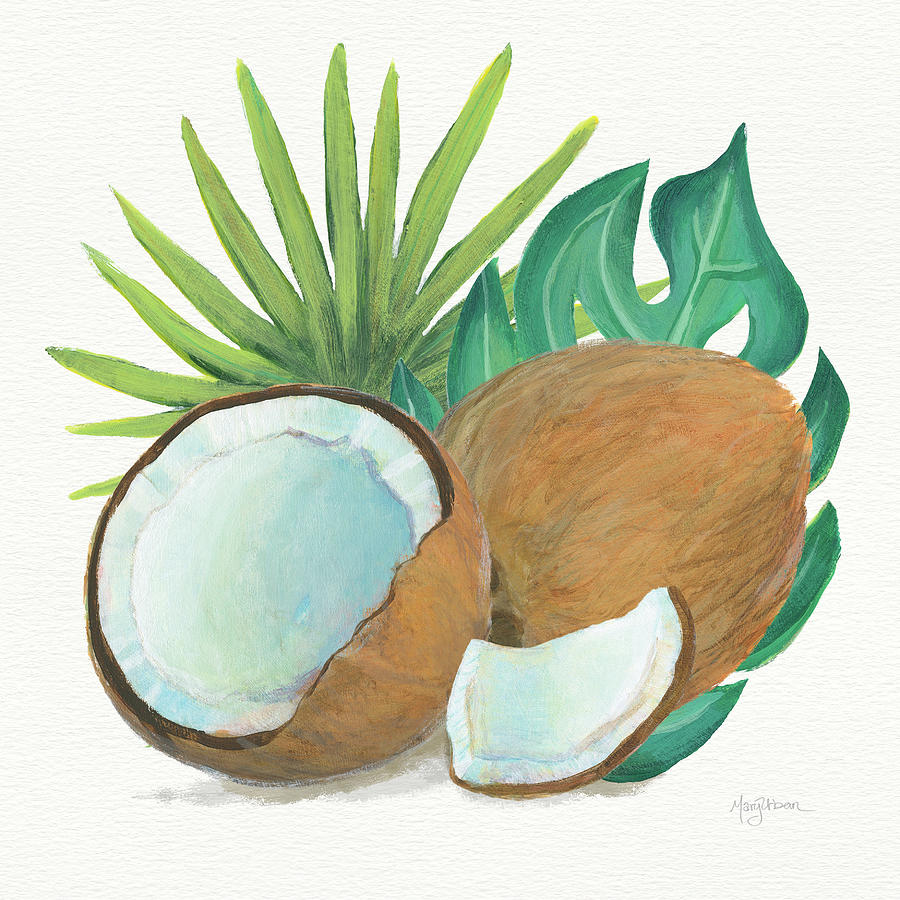 Coconut Painting - Coconut Palm V #1 by Mary Urban