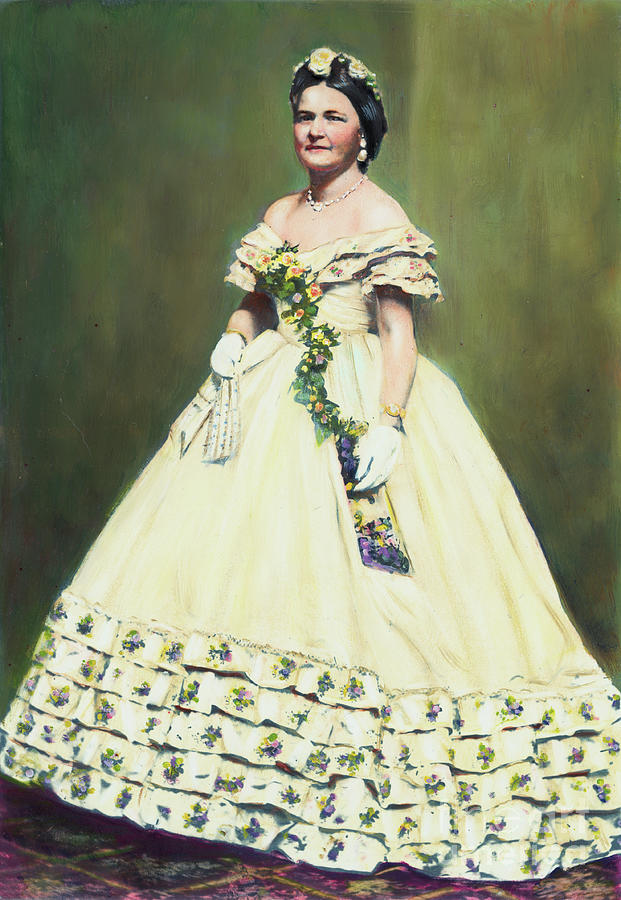 Color Illustration Of Mary Todd Lincoln #1 Photograph by Bettmann