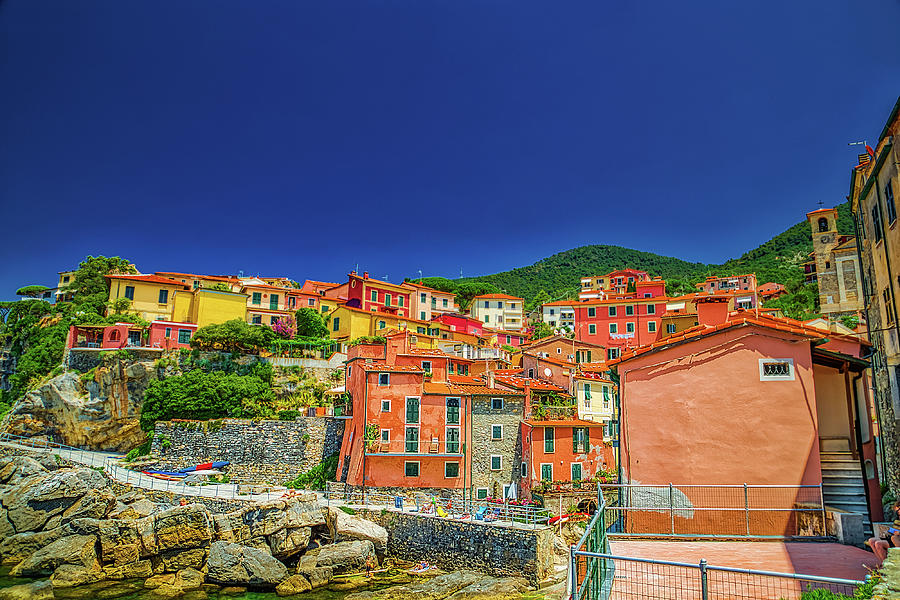 colorful houses of Tellaro #1 Photograph by Vivida Photo PC