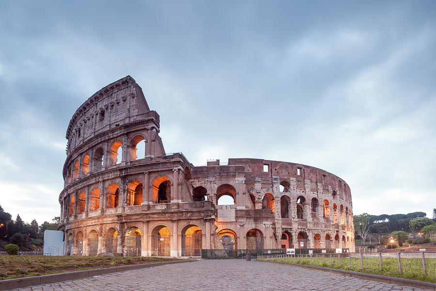 Colosseum At Sunrise, Rome, Italy #1 Photograph by Matteo Colombo