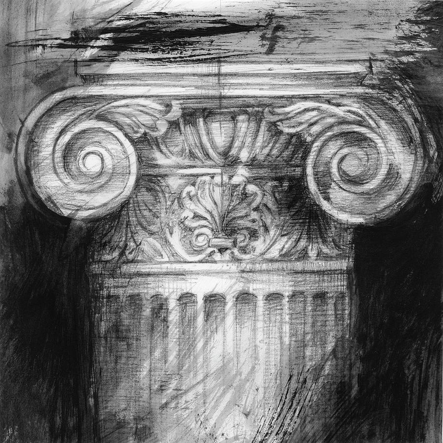 Architecture Painting - Column Study I #1 by Ethan Harper