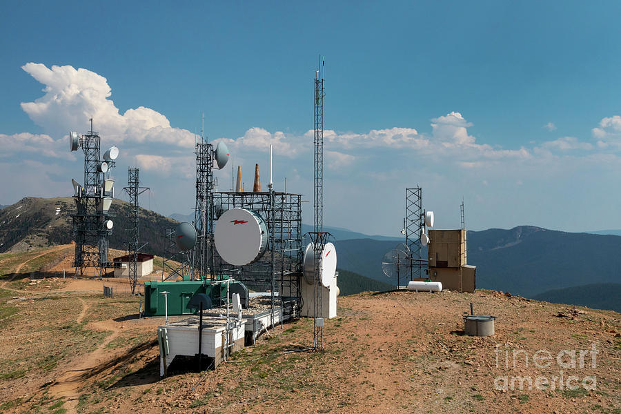 Communications Equipment On Monarch Mountain #1 Photograph by Jim West/science Photo Library