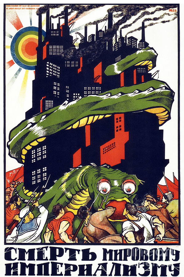 Allegory Drawing - Communist Propaganda Poster, 1919 by Dmitry Moor